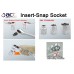 18PCS 17H(3/8”Dr.) ACT Insert-Snap Wrench  & Super Short Socket Set (SAE)